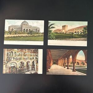 Vintage Stanford University, California POSTCARDS (Set of 4)
